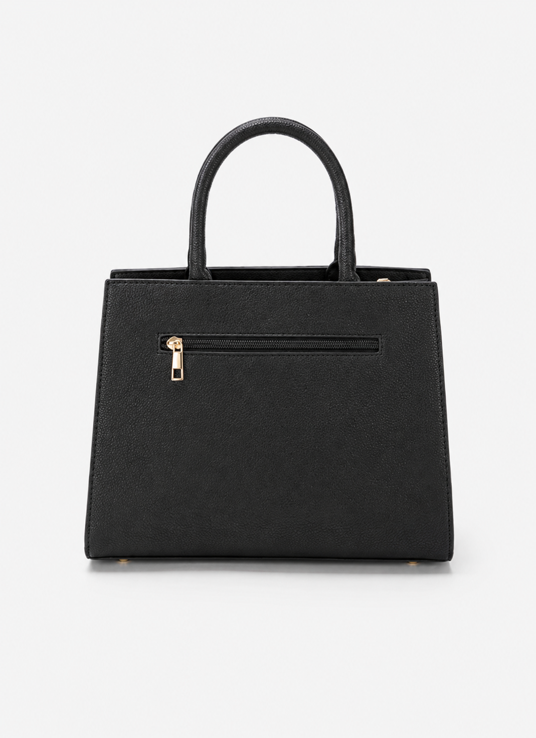 Women's Black PU Leather Shoulder Handbag  Casual Plain Ladies Purse