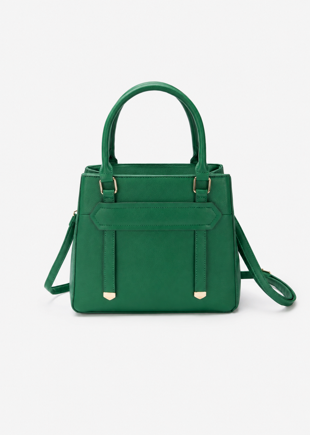 Women's Forest Green PU Leather Shoulder Handbag  Casual Plain Ladies Purse
