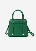 Women's Forest Green PU Leather Shoulder Handbag  Casual Plain Ladies Purse