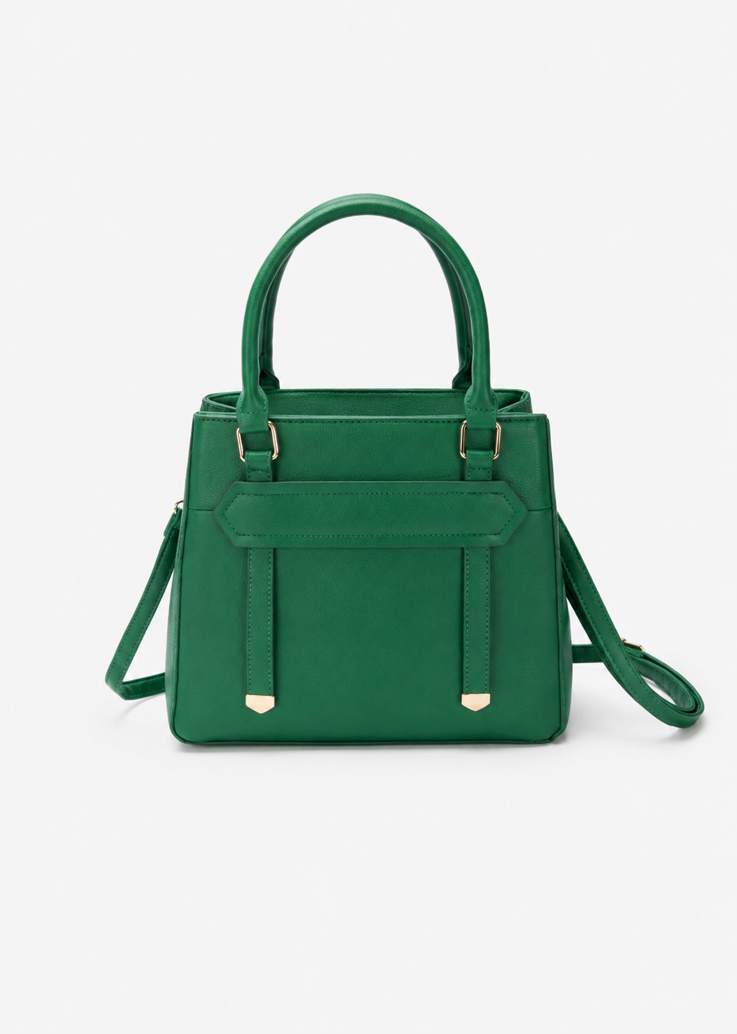 Women's Forest Green PU Leather Shoulder Handbag  Casual Plain Ladies Purse