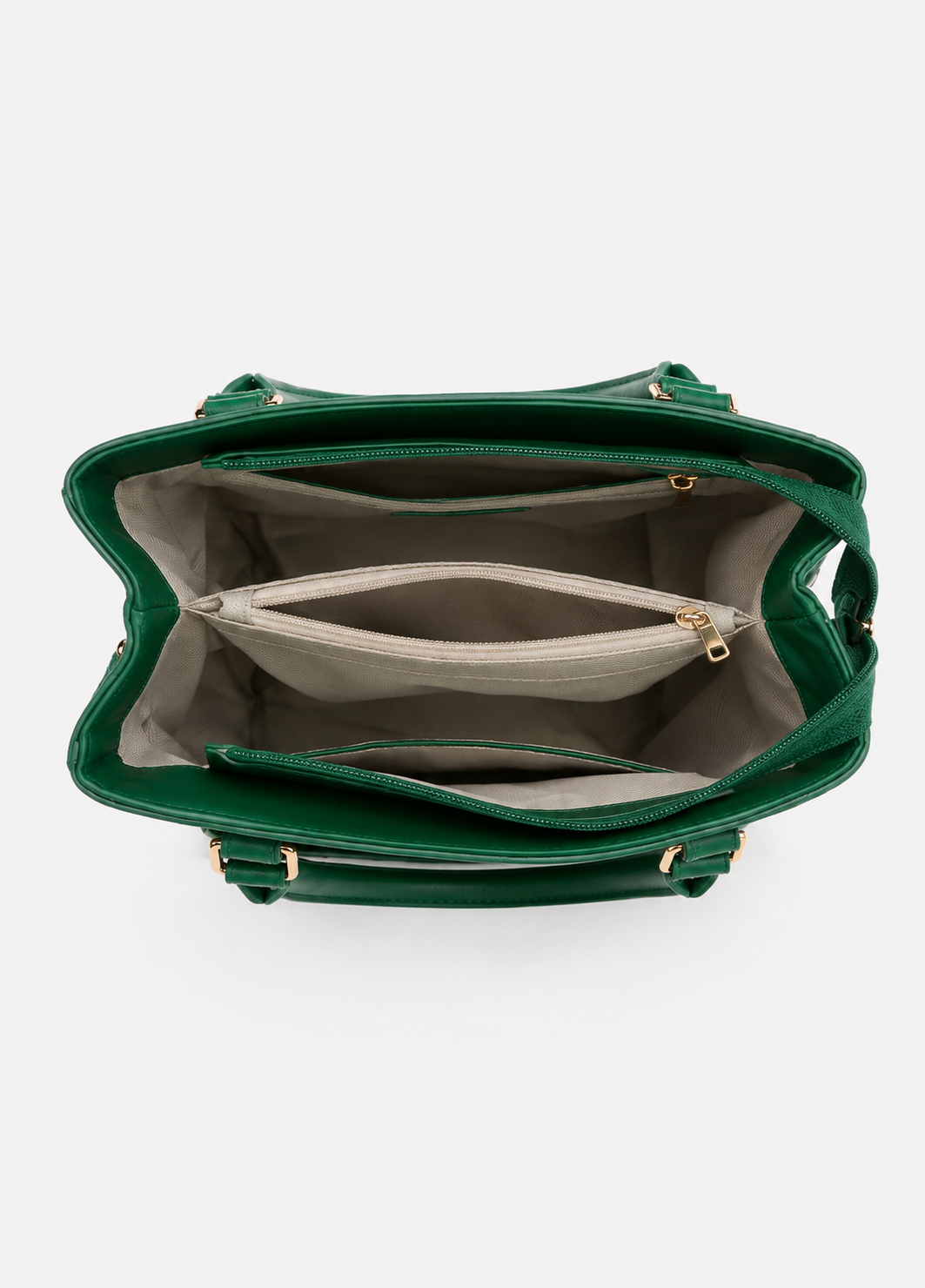 Women's Forest Green PU Leather Shoulder Handbag  Casual Plain Ladies Purse