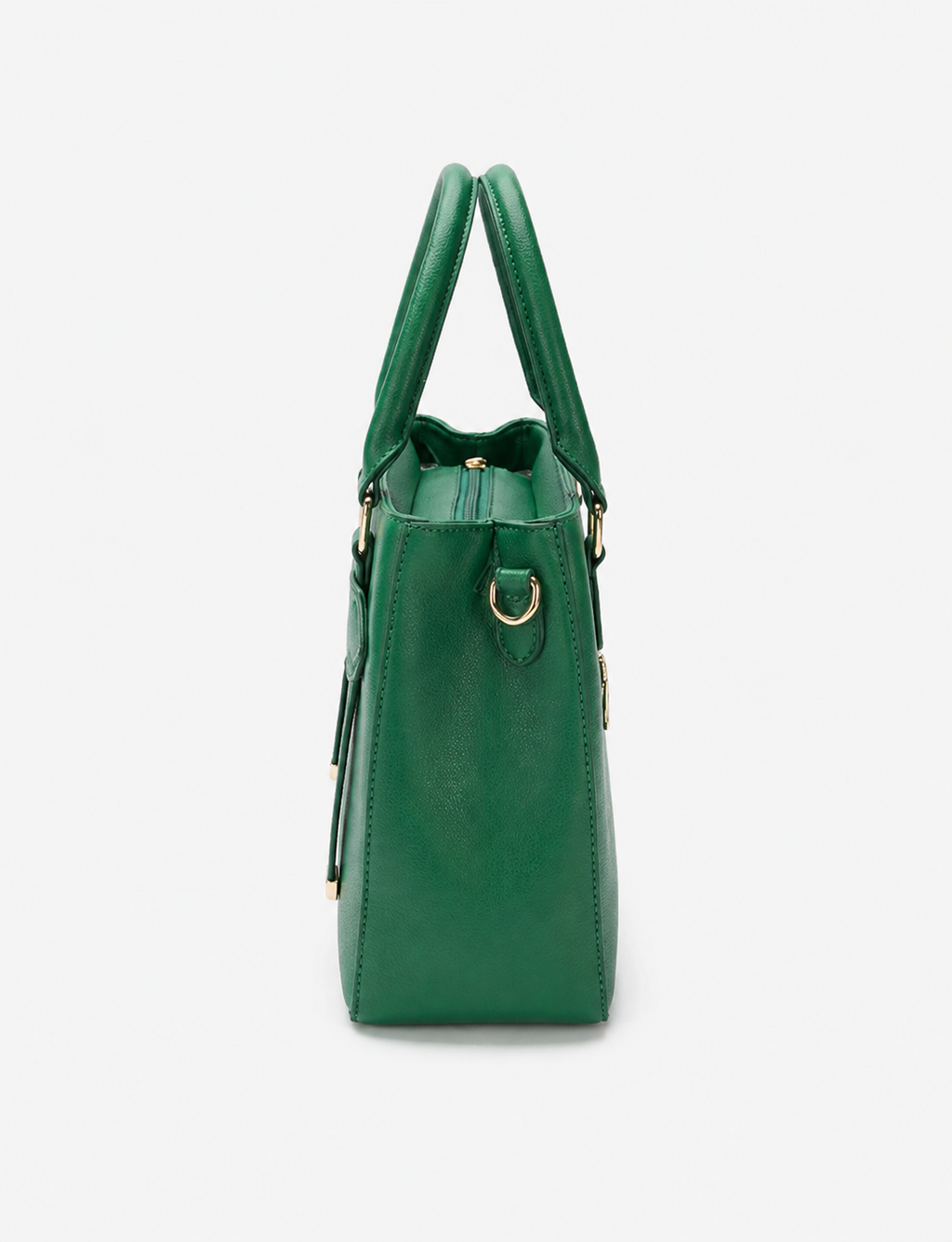 Women's Forest Green PU Leather Shoulder Handbag  Casual Plain Ladies Purse