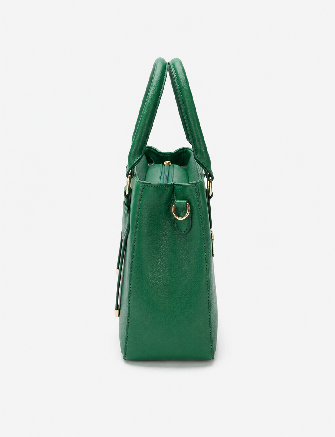 Women's Forest Green PU Leather Shoulder Handbag  Casual Plain Ladies Purse