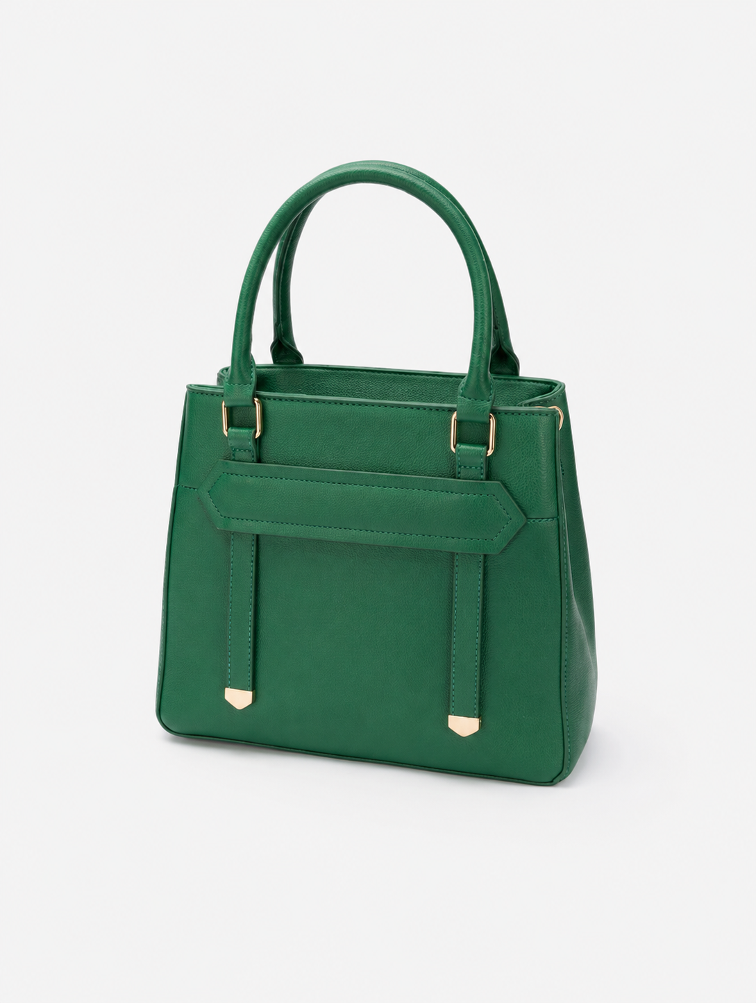 Women's Forest Green PU Leather Shoulder Handbag  Casual Plain Ladies Purse
